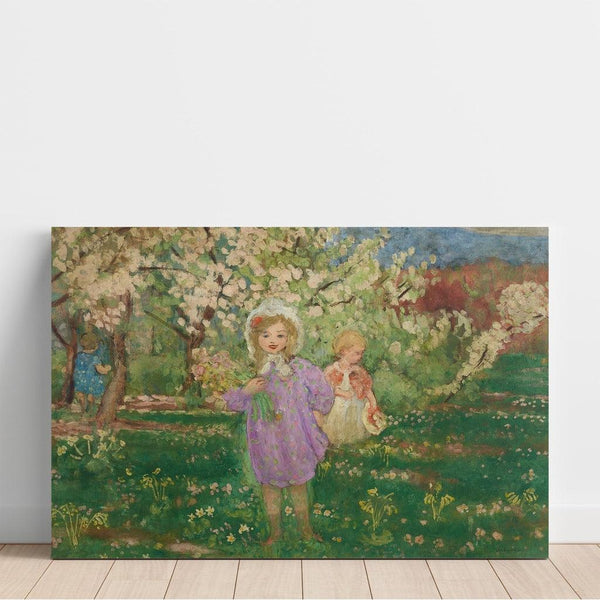 Reproduction of the painting Children in a Flowering Orchard - Henri Lebasque