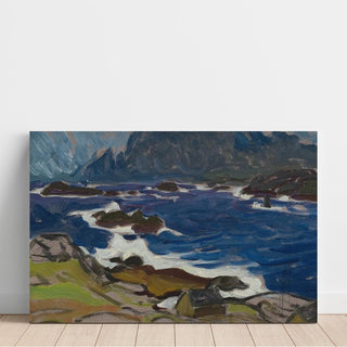 Étude pendant une tempête, des Lofoten - Anna Boberg | Reproduction Tableau Décoration murale affiche copie