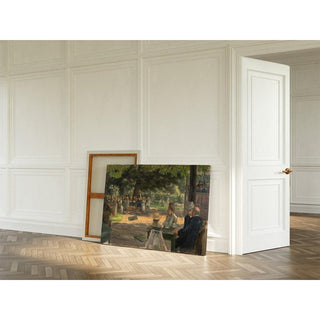 Étude pour le jardin de restauration à Leiden - Max Liebermann | Reproduction Tableau Décoration murale affiche copie