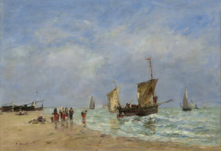 Eugne Boudin - Berck Lappareillage des barques.webp