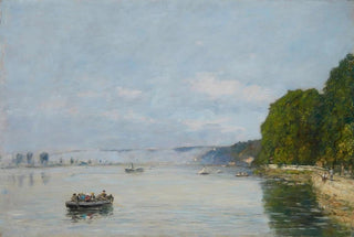 Eugne Boudin - CaudebecenCaux Bateaux sur la Seine.webp