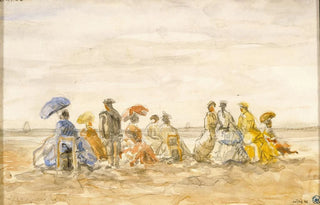 Eugne Boudin - Figures on the Beach at Trouville.webp