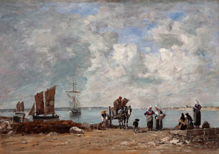 Eugne Boudin - Fishermens Wives at the Seaside.webp