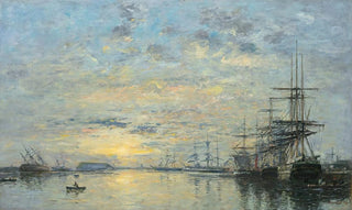 Eugne Boudin - Le Havre Bassin De Leure.webp