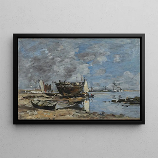 Eugne Boudin - Plougastel le passage du Bac (Case Conflict).webp