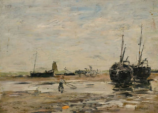 Eugne Boudin - Rivage De Berk Mare Basse.webp