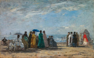 Eugne Boudin - The Beach at Trouville.webp