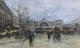 Eugne GalienLaloue - La Gare De Lest.webp