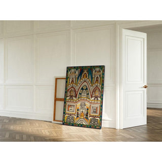 Façade ouest du vaisseau de la cathédrale Saint-Adolf des Dix Saints à Saint-Adolf Heim - Adolf Wölfli | Reproduction Tableau Décoration murale affiche copie