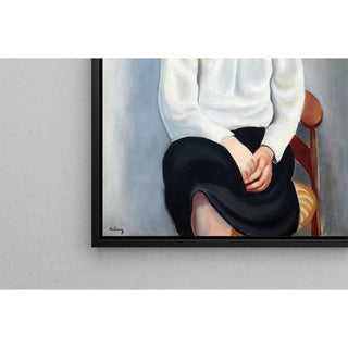 Femme au Corsage Blanc - Moïse Kisling | Reproduction Tableau Décoration murale affiche copie