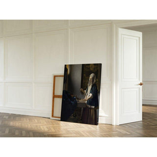 Femme tenant une balance - Johannes Vermeer | Reproduction Tableau Décoration murale affiche copie