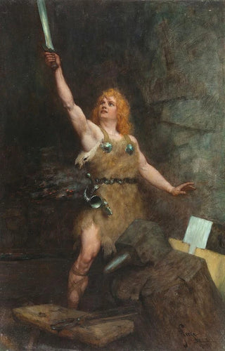 Ferdinand Leeke - Siegfried in der Schmiede.webp