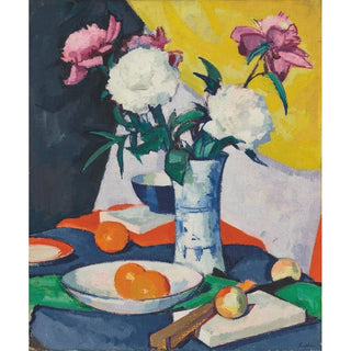 Fleurs et fruits - Samuel John Peploe | Reproduction Tableau Décoration murale affiche copie