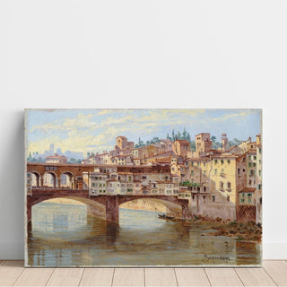 Florence, Ponte Vecchio - Antonietta Brandeis | Reproduction Tableau Décoration murale affiche copie