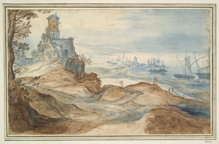 Follower of Jan Brueghel the Elder - Castle on the Seashore.webp