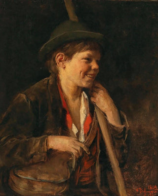 Franz von Defregger - A Tyrolean Shepard Boy.webp