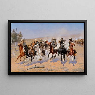 Frederic Remington - A Dash for the Timber.webp