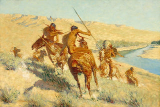 Frederic Remington - Episode of the Buffalo Gun.webp