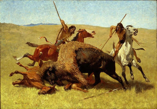 Frederic Remington - The Buffalo Hunt.webp