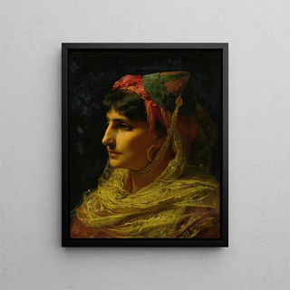 Frederick Arthur Bridgman - Portrait Of A Woman.webp