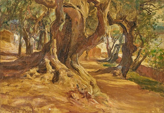 Frederick Arthur Bridgman - Tree Trunk.webp