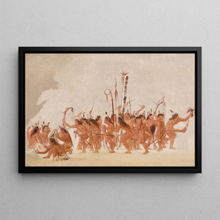 George Catlin - Braves Dance Ojibwa.webp