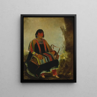 George Catlin - JAhKsGaw Woman With Her Child In a Cradle.webp