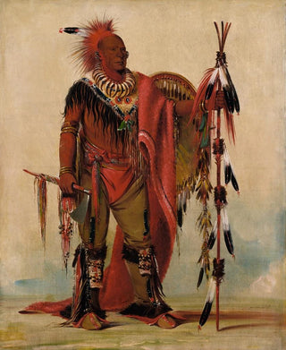 George Catlin - KeeOKk The Watchful Fox Chief of The Tribe.webp