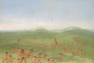 George Catlin - Sham Fight Mandan Boys.webp
