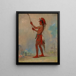 George Catlin - WeChshTaDoTa Red Man a Distinguished Ball Player.webp