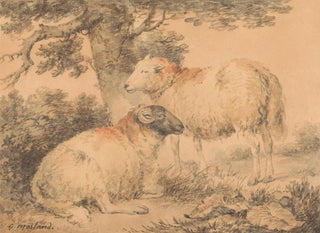 George Morland - A Ram and Ewe in a Landscape.webp