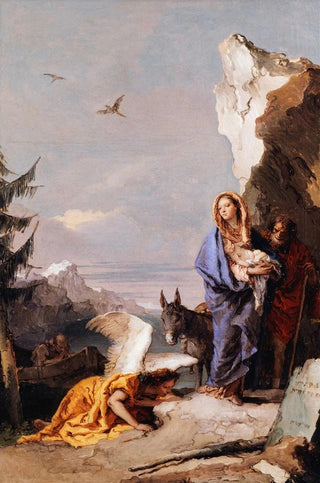 Giovanni Battista Tiepolo - The Flight into Egypt.webp