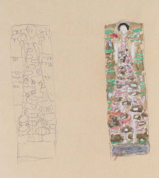 Gustav Klimt - Zwei Entwrfe zum Schmuckblatt fr Otto Wagner.webp