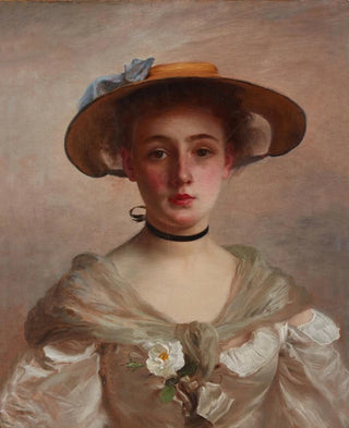 Gustave Jean Jacquet - Portrait of a Young Woman.webp
