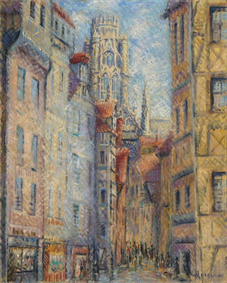Gustave Loiseau - Rouen Rue avec lglise.webp
