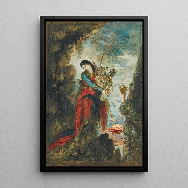 Sappho - Gustave Moreau — framed artwork on a wall