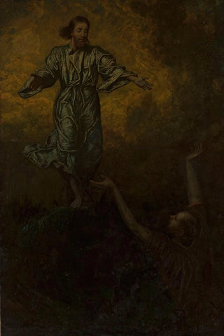 Hans Thoma - Christ and Saint Peter.webp