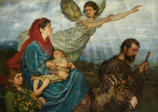 Hans Thoma - The Flight into Egypt.webp