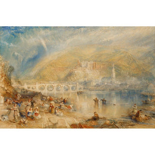 Heidelberg, avec un arc-en-ciel - Joseph Mallord William Turner | Reproduction Tableau Décoration murale affiche copie