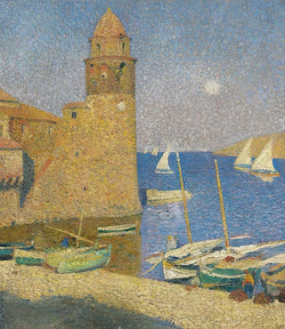 Henri Martin - La Tour De Collioure Lever De Lune.webp