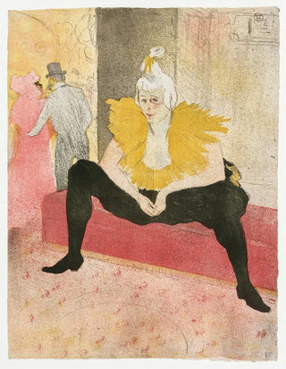 Henri de ToulouseLautrec - Elles The Seated Clown Mlle ChauKao.webp