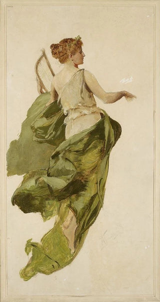 Henryk Siemiradzki - Allegory of Music sketch for the project of the stage curtain of the Sowacki Theatre in Krakw.webp