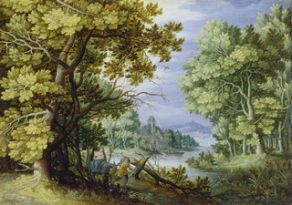 Jan Brueghel the Younger - Forest Landscape with Flight into Egypt.webp