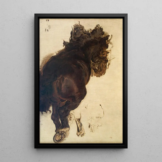 Jan Matejko - Study of a recIIning horse.webp