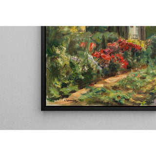 Jardin de Wannsee - Maison avec des plantes rouges - Max Liebermann | Reproduction Tableau Décoration murale affiche copie
