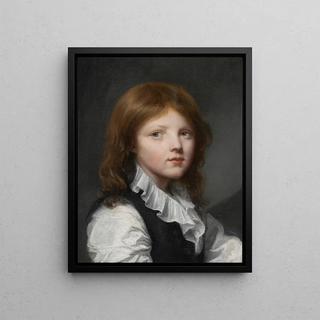 JeanBaptiste Greuze - Portrait Of A Boy In A Black Waistcoat Turned To The Right.webp