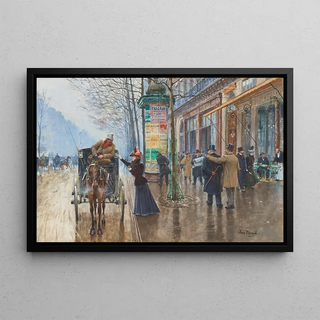 Jean Braud - Scne de rue Parisienne.webp