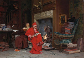 Jehan Georges Vibert - The Committee On Moral Books.webp
