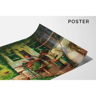 Jeune couple d'agriculteurs en Haute-Bavière - Emil Rau | Reproduction Tableau Décoration murale affiche copie