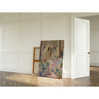 Jeune nue assise au bord d'un puits - Henri Lebasque | Reproduction Tableau Décoration murale affiche copie